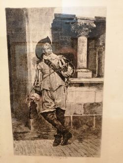 FINE QUALITY FRENCH ETCHING BY E MEISSONIER 1815 1891