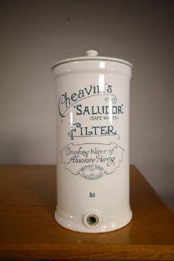 19TH CENTURY CREAMWARE ANTIQUE WATER PURIFIER
