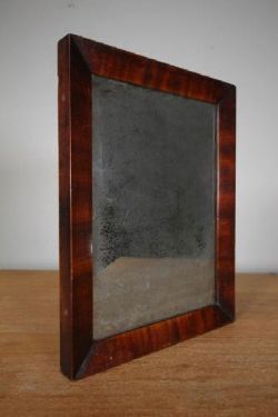 ENGLISH 18TH CENTURY ANTIQUE MAHOGANY WALL MIRROR
