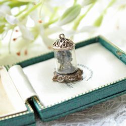 VINTAGE STERLING SILVER CHARM MANTLE CLOCK