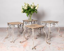FOUR FRENCH SIDE TABLES