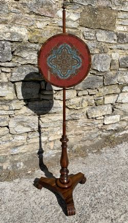 REGENCY ROSEWOOD POLE SCREEN