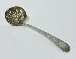 GEORGIAN STERLING SILVER SUGAR SIFTER SPOON