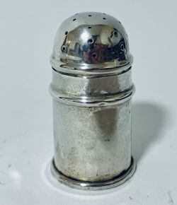 ANTIQUE NOVELTY SILVER PEPPER SHAKER