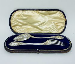 VICTORIAN SILVER CHRISTENING SET