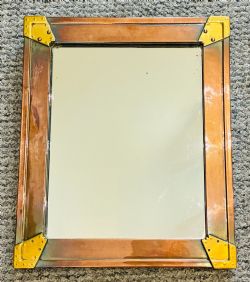 ARTS AND CRAFTS COPPER AND BRASS MIRROR