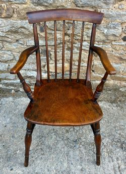 ANTIQUE STICK BACK WINDSOR FARMHOUSE CHAIR