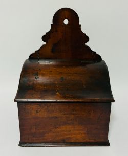 GEORGIAN MAHOGANY CANDLE SALT BOX