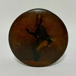 GEORGIAN PAPIER MACHE TABLE SNUFF BOX