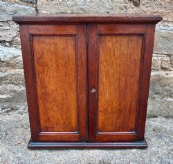 ANTIQUE TEAK SHIPS KEY CABINET