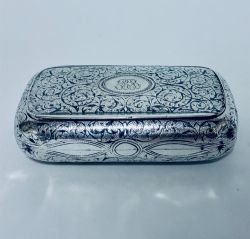 RUSSIAN SILVER SNUFF BOX