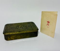 WWI PRINCESS MARY TIN WITH ORIGINAL CARD