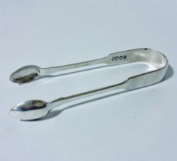 EXETER SILVER SUGAR TONGS