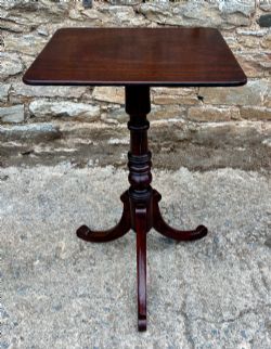 REGENCY MAHOGANY TILT TOP WINE TABLE