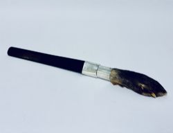 ANTIQUE SILVER MOUNTED OTTER PAGE TURNER