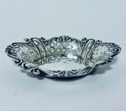 ANTIQUE SILVER BONBON DISH