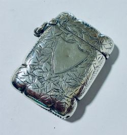 VICTORIAN SILVER VESTA CASE