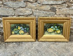 PAIR OF STILL LIFE OIL PAINTINGS