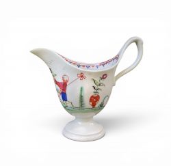 NEW HALL PORCELAIN CLIP HANDLED JUG C 1790 PATTERN 20