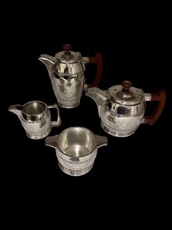 ART DECO FOUR PIECE TEACOFFEE SET