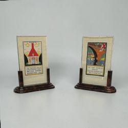 A PAIR OF SMALL ART DECO PHOTO FRAMES
