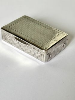 GEORGE V SILVER GILT SNUFF BOX CHESTER 1919 COHEN CHARLES