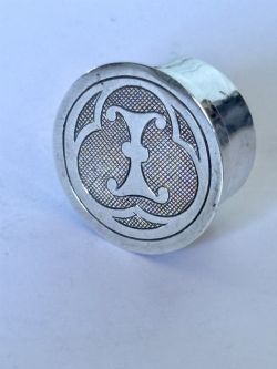 ANTIQUE SMALL STERLING SILVER PYX BOX BIRMINGHAM 1901 FA BARRETT