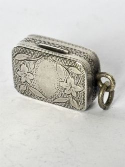 GEORGE III SILVER GILT VINAIGRETTE SAMUEL PEMBERTON BIRMINGHAM 1804