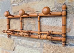 ANTIQUE FRENCH FAUX BAMBOO STYLE COAT HANGERS