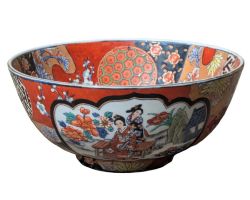 JAPANESE IMARI PORCELAIN BOWL SHOWA PERIOD