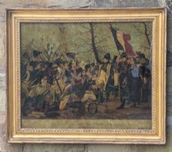19TH CENTURY CRYSTOLEUM NAPOLEONS RETURN FROM ELBA
