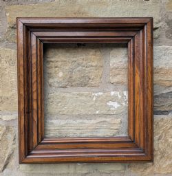 GOOD ANTIQUE SOLID WALNUT PICTURE FRAME