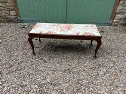 A GEORGE LLL MAHOGANY DUET STOOL