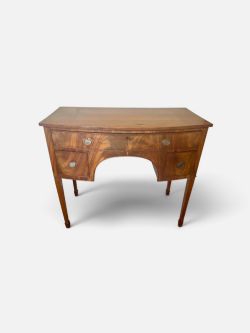 REGENCY DESIGN MAHOGANY BOW FRONT DRESSING TABLE