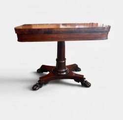WILLIAM IV ROSEWOOD CARD TABLE