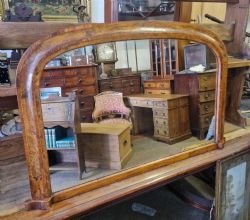 VICTORIAN WALNUT OVERMANTLE