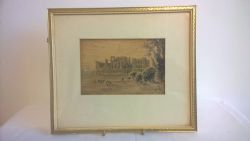 WATERCOLOUR KENILWORTH CASTLE HERBERT EDWARD COX 1924