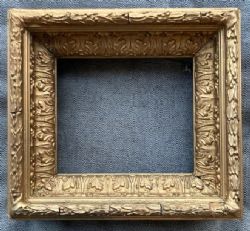ORIGINAL GEORGIAN LATE 18TH CENTURY ANTIQUE ORNATE GILT DEEP MOULDED OIL PAINTING FRAME