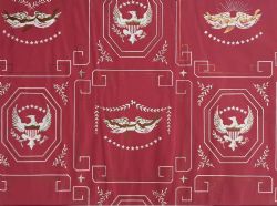 SCHUMACHER CO AMERICA FEDERALIST VINTAGE CUSTOM HAND PRINTED WALLPAPER GRAMERCY