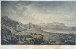 ORIGINAL 1890 PRINT SCARBOROUGH IN THE SEASON JOHN BELL SARONY VICTORIAN AUTOTYPE ANTIQUE 19TH CENTURY ENGRAVING