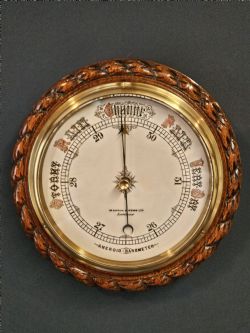 SUPERB MAPPIN WEBB OAK CASED BAROMETER