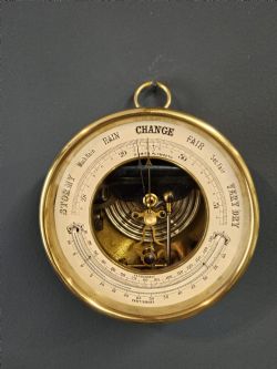 VICTORIAN SKELETONISED MARINE BAROMETER
