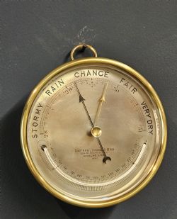 VICTORIAN MARINE BAROMETER BY ARMSTRONG MANCHESTER
