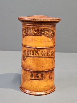EARLY VICTORIAN FRUITWOOD SPICE TOWER
