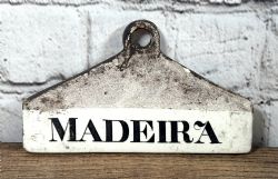 19TH CENTURY POTTERY WINE BIN LABEL