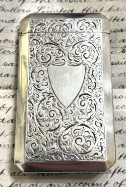 VICTORIAN SILVER CARD CASE