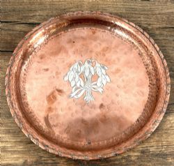 HUGH WALLIS ARTS CRAFTS COPPER TRAY