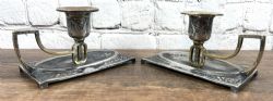 PAIR OF WMF CANDLE HOLDERS