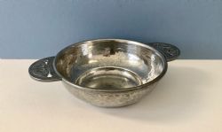 ANTIQUE LIBERTY PEWTER TUDRIC QUAICHE
