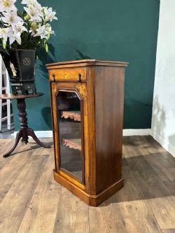 VICTORIAN ROSEWOOD MUSIC CABINET